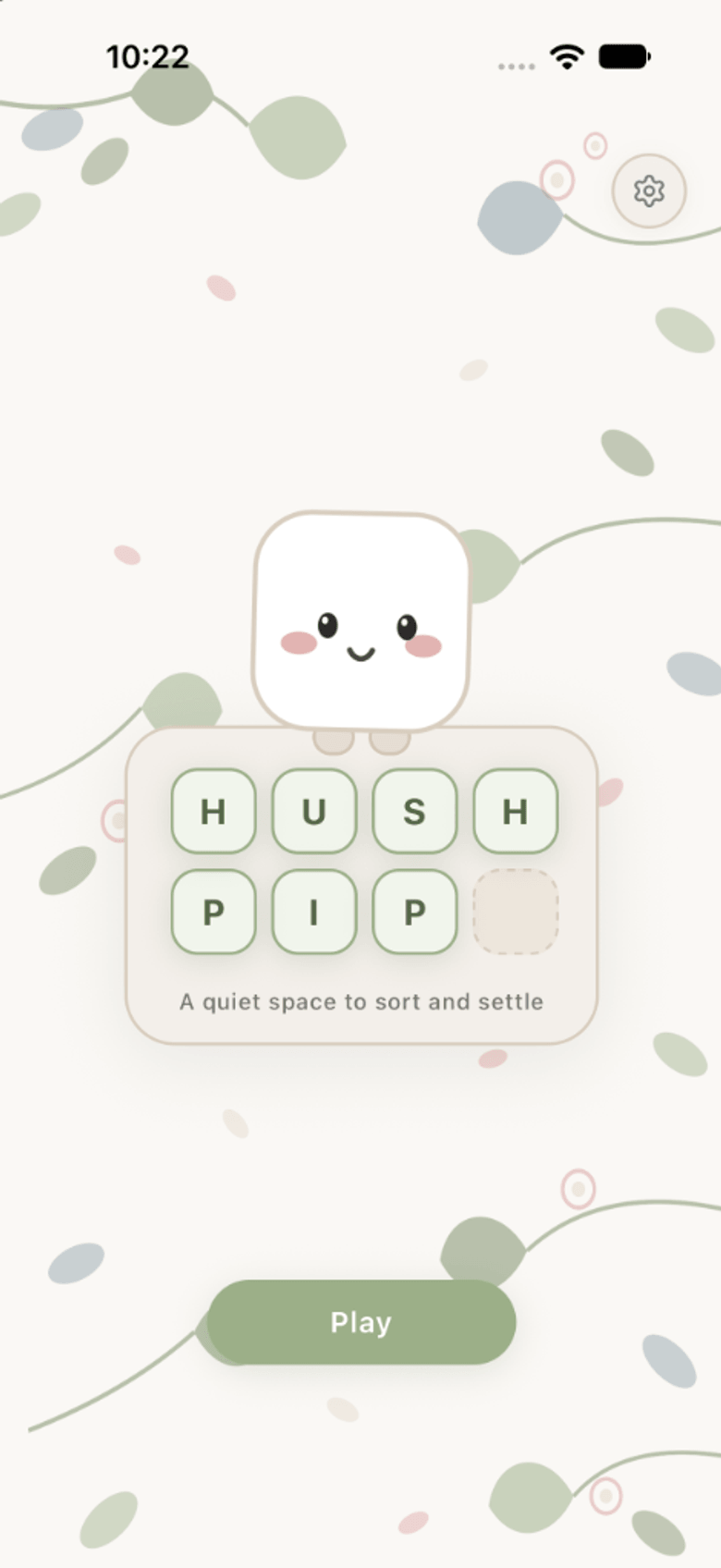 Hushpip Title & Sanctuary Screen on iPhone